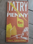 Mapa Tatry i Pieniny 1974