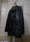 kurtka skórzana XL Patina męska ciemna czarna ciemna brązowa kawa destroyed