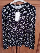 Bluzka długi rękaw kwiaty śliczna S