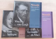 Niezwykłe biografie 3 tomy Leonardo da Vinci, Vincent van Gogh, Szekspir
