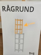 IKEA RAGRUND nadstawka do regału