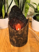 Drewniana lampka handmade 