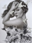 Rysunek ołówkiem grafika obraz 50x65 cm