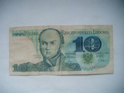 POLSKA BANKNOT PRL 10 zł 1982 r. seria L