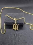 Ukraina Tryzub wisiorek Ukraine naszyjnik ukraiński 