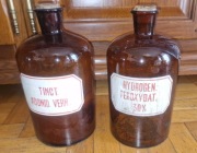 Butelki apteczne sztanglasy duże 2sztuki