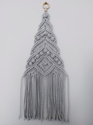 Piękna choinka makrama na ścianę, drzwi na święta 