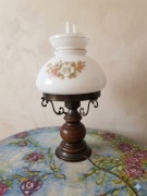 Lampa retro vintage w stylu naftowej z podwójnym kloszem