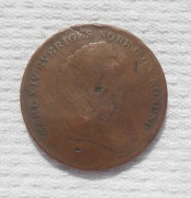 Szwecja Król Karol XIV Jan Bernadotte 2 szyling skilling banco 1837 KM# 643