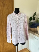 Tommy Hilfiger 6/36 S 38 M koszula damska pudrowy róż literki urocza
