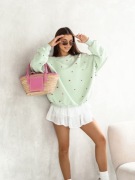 BLUZA DRESOWA OVERSIZE BASIC WISIENKI NOWOŚĆ 