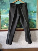 męskie spodnie z kantem eleganckie garniturowe  klasyczne proste 