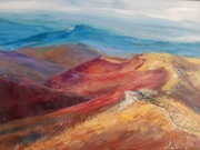 Małgorzata Kruk, Bukowe Berdo II, Obraz, olej na płótnie