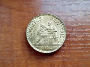 Francja, 2 Franki 1924 r. st. menniczy