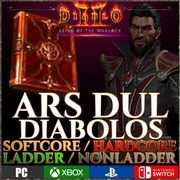 Diablo 2 Resurrected Ars Dul Diabolos Occult Tome Warlock D2R 