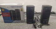 Głośniki NOWE Esperanza Tempo EP109 2x1Watts 4om 40Hz-15kHz Jack 3,5mm
