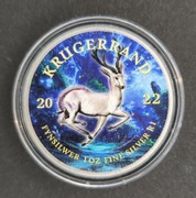 Krugerrand silver coin 1 oz color 2023