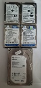 Zestaw 5x dysków HDD SATA 1TB / 640GB / 2x500GB / 250GB – sprawne SMART OK