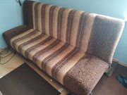 Kanapa rozkładana brązowo-beżowy