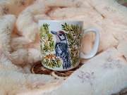 Dzięcioł w igliwiu ręcznie malowany 270 ml.