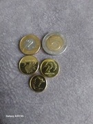 Monety obiegowe 5 szt