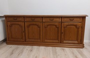 duża komoda czterodrzwiowa dębowa antyczna
