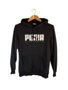 Bluza z kapturem Puma czarna duże logo s