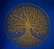 Mandala szydełkowa drzewo życia 