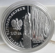 10 zł 2011  SMOLEŃSK 10.04.2010  Ag 925  NBP  PORTRET  UNC