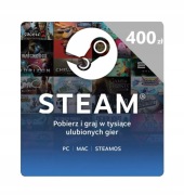 Steam balans do 400zł | Doładowanie Steam | Gift 