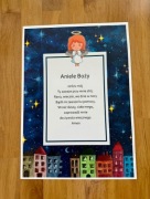 Plakat modlitwa chrzciny prezent nowe Aniele Boży 