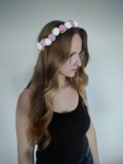 Wianek z różyczek handmade