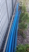 Rura niebieska karbowana osłonowa do ziemi ok 19m