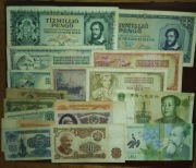 Zestaw banknotów Węgry, Rosja, Bułgaria, Jugosławia  17 szt.