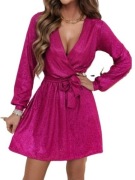 Błyszcząca sukienka na sylwestra, karnawał, wesele rozm S/M