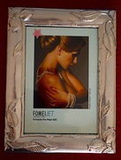 Ramka na zdjęcie  w kolorze srebrnym z małym defektem