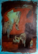 Mały głodny smok 70x100 cm akryle