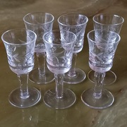 Kieliszki do nalewek,likeru, szlifowane