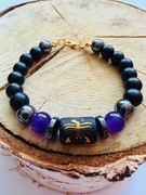 Bransoletka damska wyjątkowa z kamieni naturalnych zodiak na prezent amulet