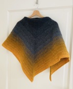 Chusta jesienna ręcznie robiona na szydełku handmade