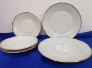 PORCELANA FREIENORLA TALERZE DESEROWE + SPODKI 