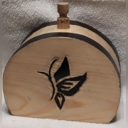  Ręcznie wykonana drewniana karafka do alk. 0.3L  