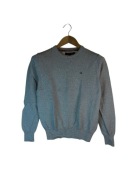 Sweter Tommy Hilfiger szary z logiem XS