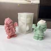  DZIEWCZYNKA Z CHOINKĄ forma silikonowa 9*7 do Świec akcesoria