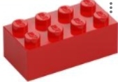 LEGO BRICK 2X4 RED 300121/3001