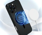 Czarny Case MagSefe do iPhone 12/13/14 - Styl + Ładowanie Bezprzewodowe!