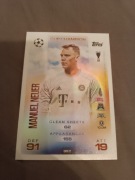 Manuel Neuer Match Attax, Cup Champion karta.