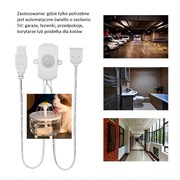 Czujnik ruchu USB do oświetlenia i urządzeń np poidełek - fontann