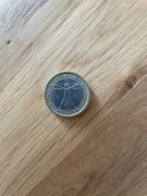 Moneta 1 euro Leonardo da Vinci 2002