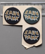 LADY PANK znaczek przypinka x3 z czasów PRL oryginał z "Ruchu"